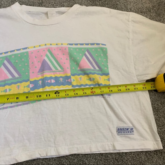 Vintage Kona Hawaii Crop Top Pastel Graphic - Picture 8 of 9
